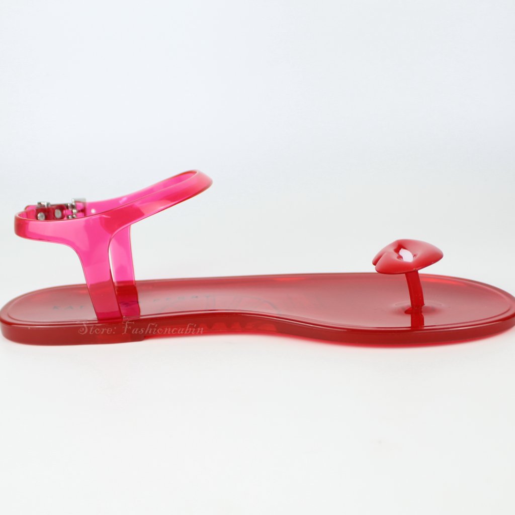 New Katy Perry Geli Jelly Lips Strap Sandals - Summer Travel/ Beach — image 6 of 8